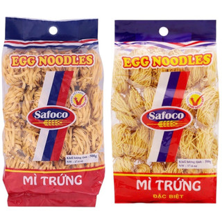 Mì trứng đặc biệt Safoco sợi nhỏ/sợi lớn gói (500g)