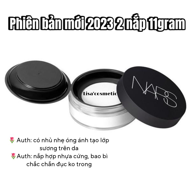 PHẤN PHỦ BOT KO MÀU NARS TRANSLUCENT CRYSTAL 11g( 2 nắp)