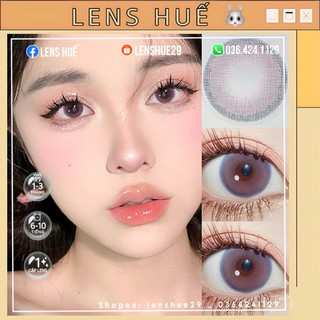 💜(𝗖𝗔̣̂𝗡 𝗧𝗨̛̀ 𝟬-𝟲 Đ𝗢̣̂) - LENS MÀU TÍM VÂN NHẸ NHÀNG giãn vừa | LENS VIOLET SHYNNIE LENS (Lens Huế) 🐰