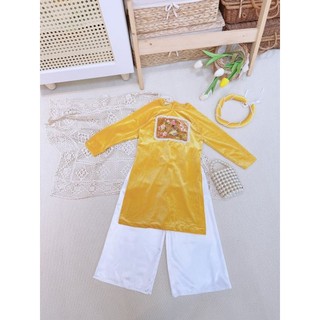 Áo dài đỏ cách tân cho bé 12_30kg