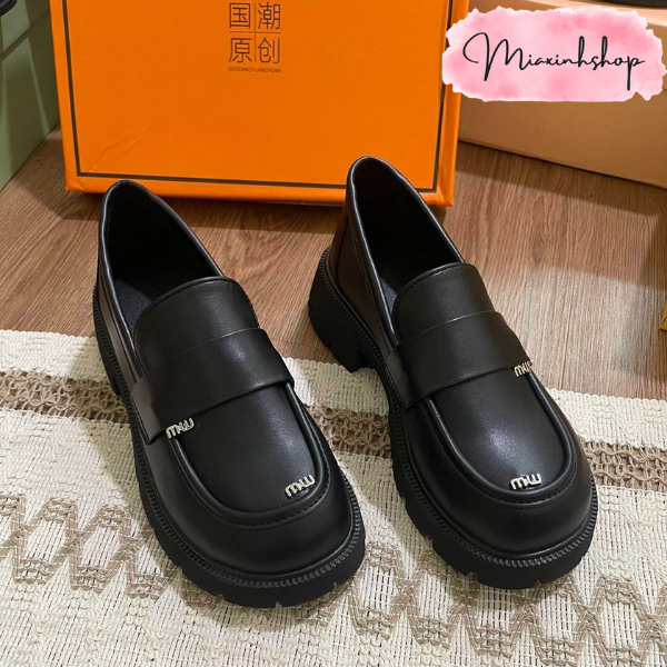 Giày Đốc Nữ Da Bóng Tag Miu nhỏ đi êm chân LOẠI 1 FULL HỘP