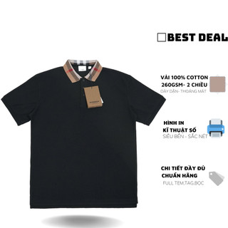 Áo polo BBR Check Collar nam nữ cao cấp Áo polo BBR phối cổ mới nhất