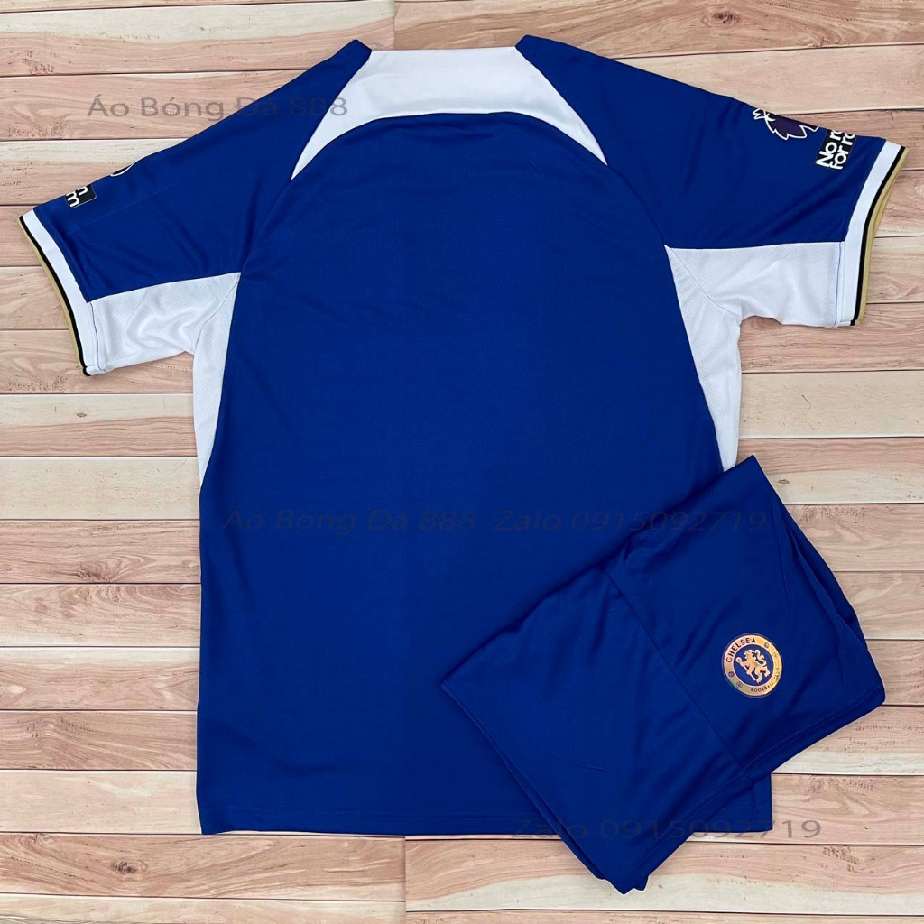 Bộ Quần Áo Bóng Đá CLB Chelsea Mùa 23/24 - Chuẩn Mẫu Thi Đấu - Vải Polyester Gai Thái Cao Cấp