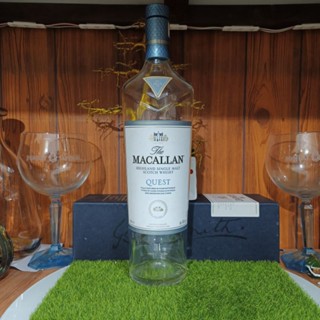 Vỏ chai rượu ngoại Macallan Quest thể tích 1L mới đẹp trưng bày decor (chai rỗng)