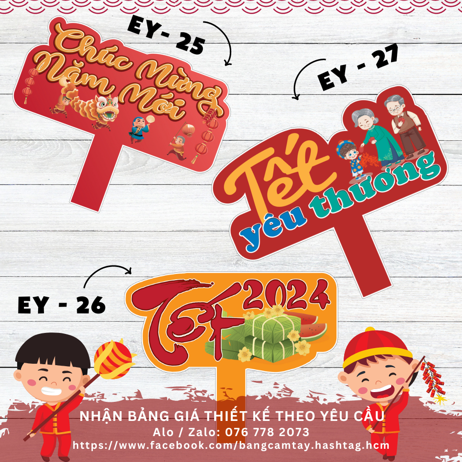 HÀNG SẴN HOẢ TỐC HCM Hashtag bảng cầm tay TẤT NIÊN 1 chụp ảnh tại TPHCM theo yêu cầu Tết Tất niên Đám cưới Sinh nhật