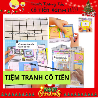 Cô tiên xanh - tiệm tranh cô tiên và 40 bộ tranh tương tác , đồ chơi giấy