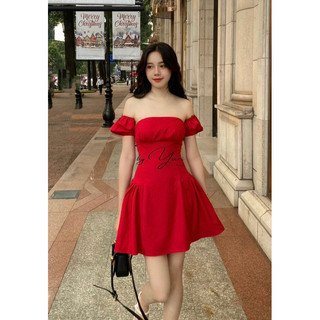 Nara dress 3in1 váy thiết kế mặc được nhiều kiểu{ có mút ngực)