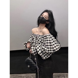 [ĐỢI 10 NGÀY]- Áo caro/ Váy đuôi cá thun