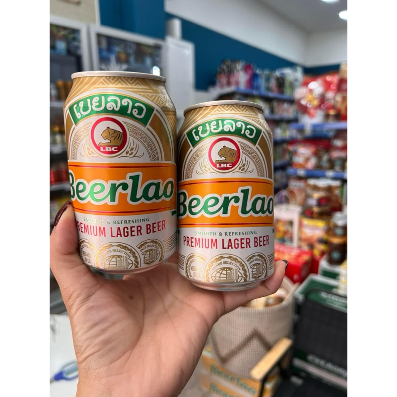 Bia Lào vàng Premium Lager Canner - BeerLao thùng 24 lon