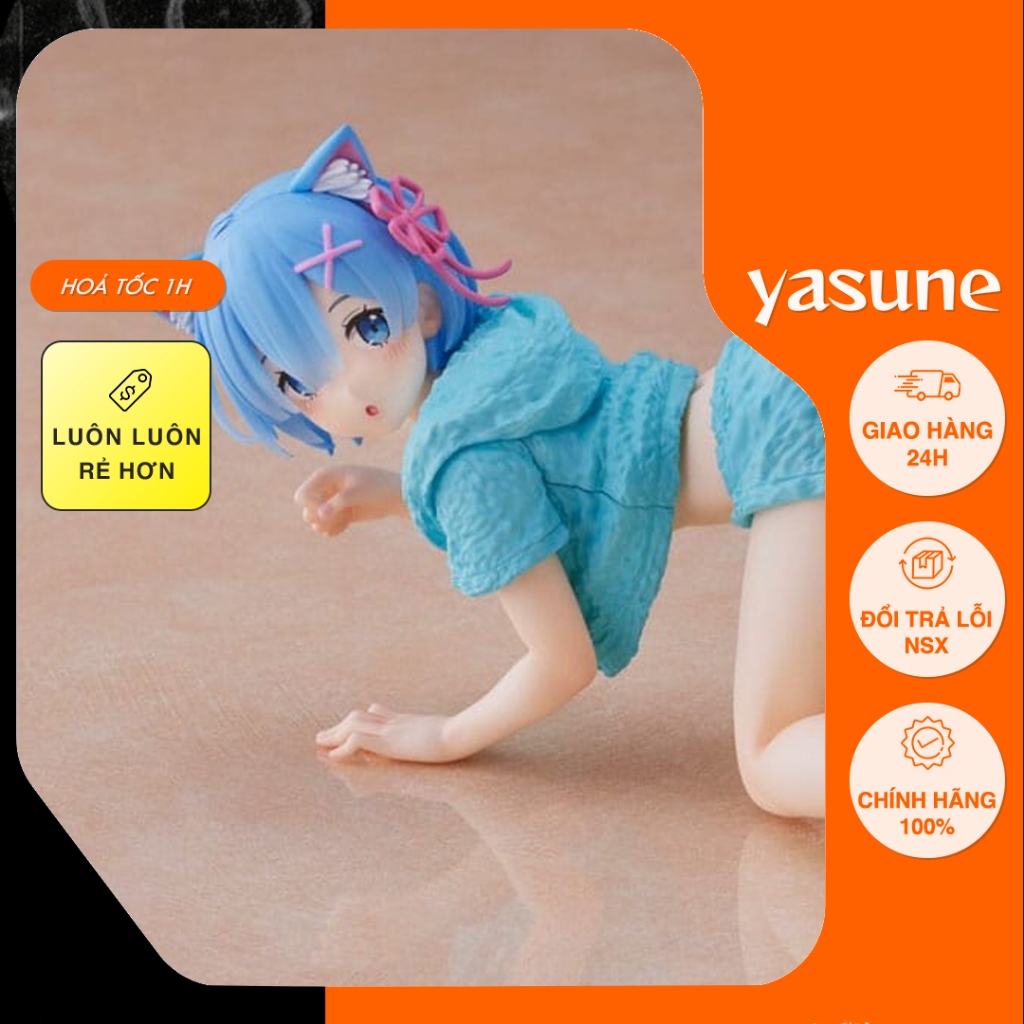 Re:Zero kara Hajimeru Isekai Seikatsu - Rem - Desktop Cute - Cat Room Wear ver. (Taito) Mô hình figure