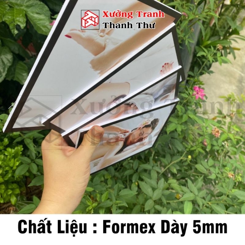 Bộ 3 Tranh Treo Tường Spa, Thẩm Mỹ Viện - Tranh Dán Tường Chăm Sóc Da Trang Trí Decor