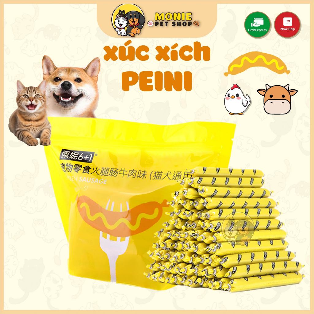 30 cây Xúc xích PEINI loại tốt cho chó mèo Gà, Bò