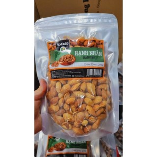 Túi 500g hạnh nhân rang bơ vỏ mỏng.