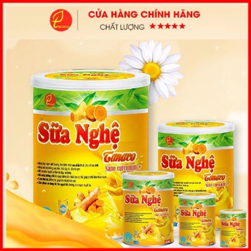 Combo 5 hộp Sữa Nghệ Nano Curcumin Tanaco - Tốt cho dạ dày,tá tràng,tiêu hóa tốt,nâng cao sức khỏe cho cả gia đình