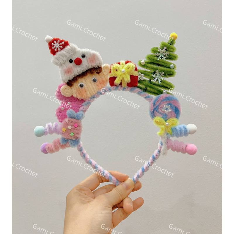 Bờm Kẽm Nhung Handmade Bờm Tai Thỏ Dễ Thương