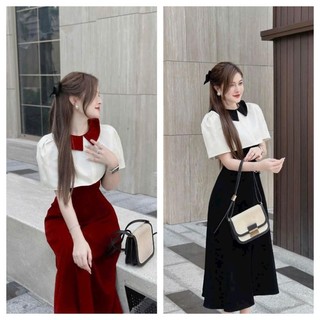Đầm Nhung kèm áo khoác