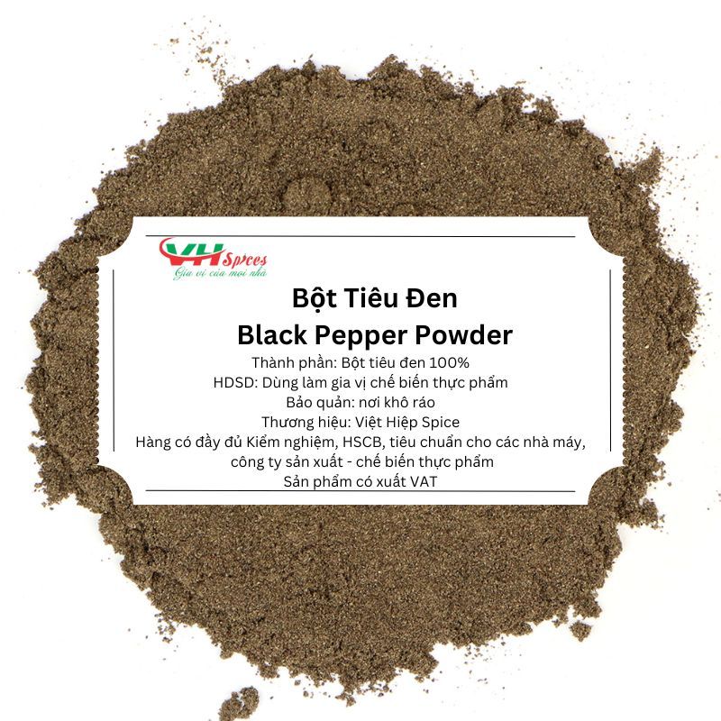Bột Tiêu Đen Túi 500g(Black Pepper Powder) Việt Hiệp