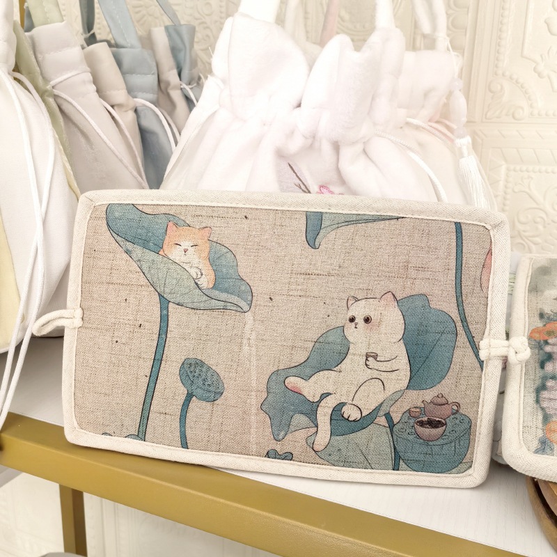 Ví Vải Canvas In Hình Phong Cách Nhật Bản