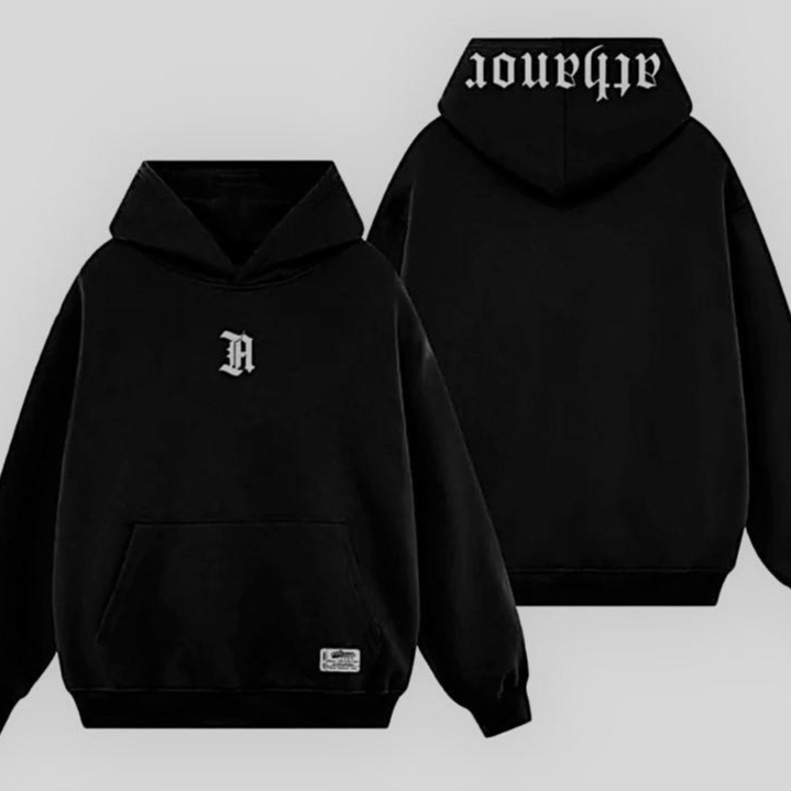 Áo nỉ Hoodie nam nữ thêu R trước ngực chất vải nỉ ngoại cao cấp cotton dày dặn khong bị xù  mã AHD05