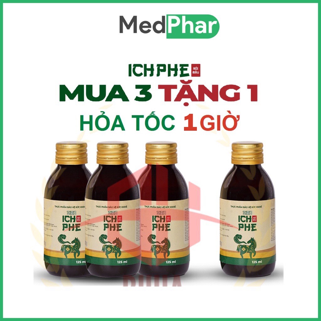 Siro ho Ích Phế giúp hỗ trợ thanh phế, giảm ho - Chai 125ml