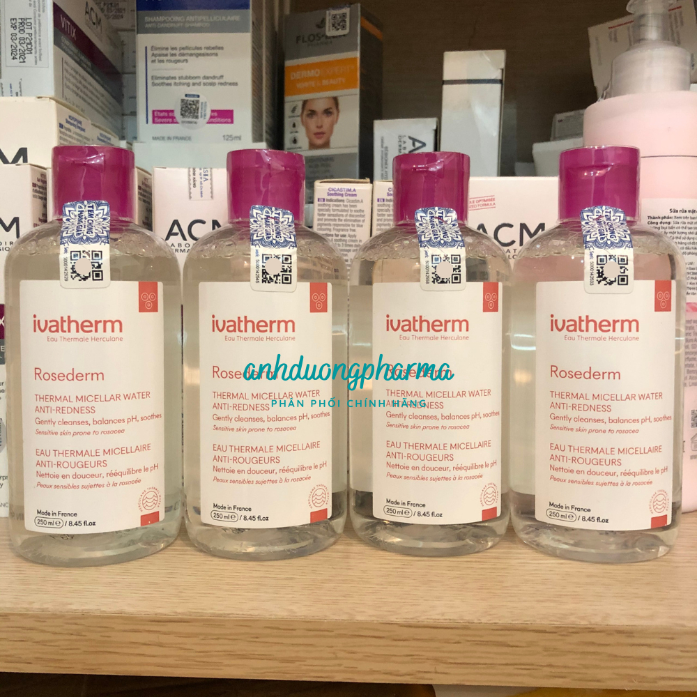 Nước Tẩy Trang Cho Da Nhạy Cảm - Rosederm Anti Redness Micellar Lotion 250ml