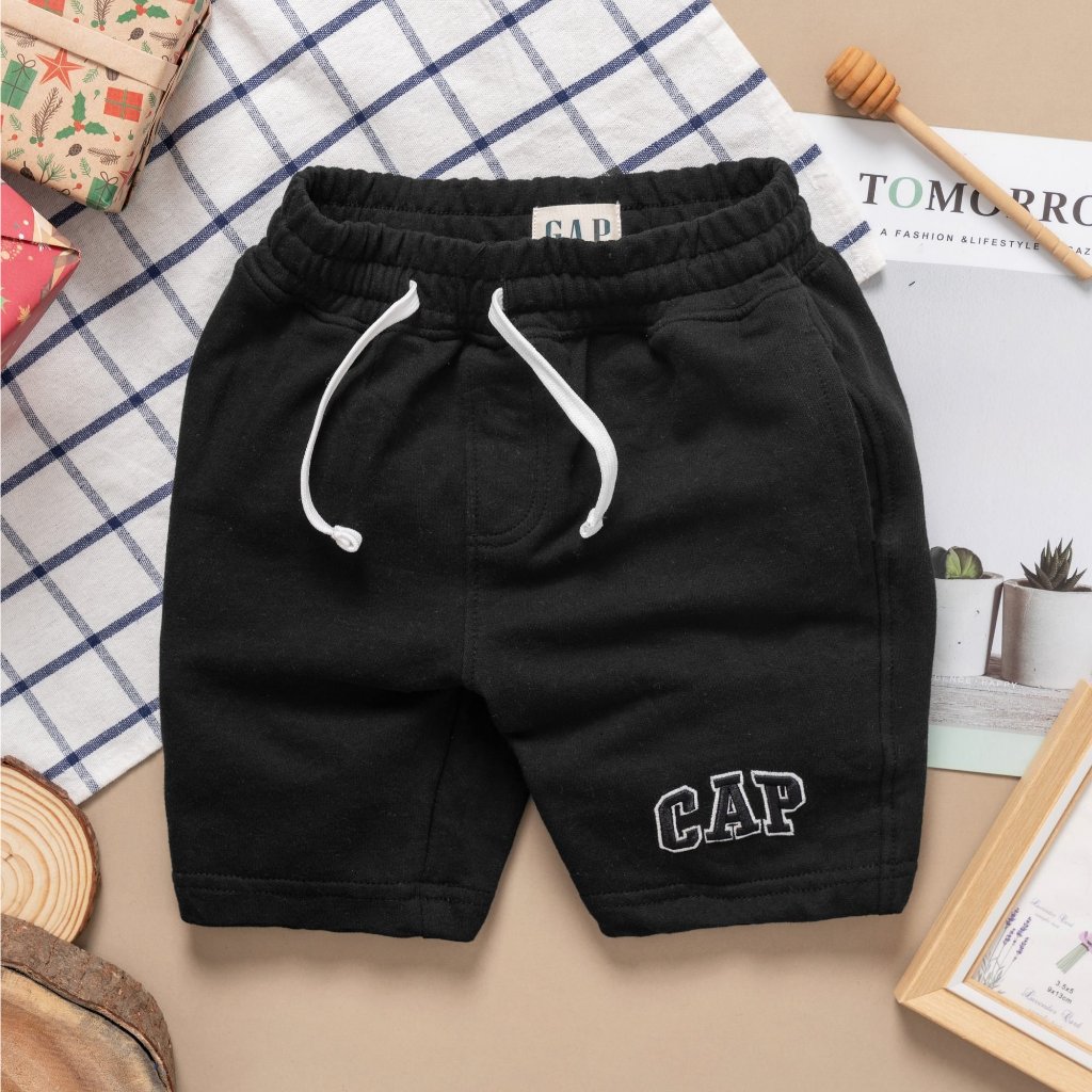 Quần short Bé Trai size từ 10kg-50kg, Quần short thêu logo vải cotton da cá mềm mịn thoáng mát có dây rút mẫu mới STG203