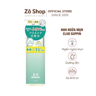 Nước Hoa Hồng Club Suppin Lotion Acne Care Se Khít Lỗ Chân Lông Ngừa Mụn 380ml