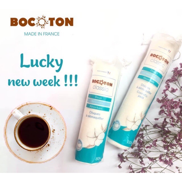 Bông tẩy trang BOCOTON 80 miếng