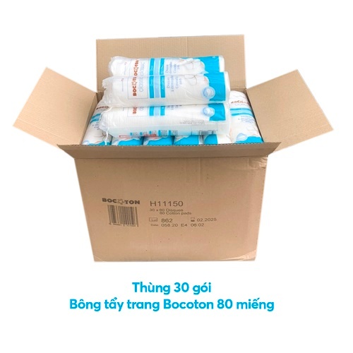 Bông tẩy trang BOCOTON 80 miếng