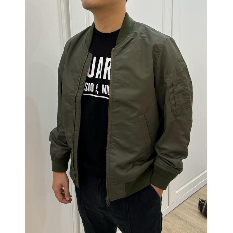 ÁO BOMBER NAM MAN GO 2 MÀU RÊU - ĐEN MẪU MỚI