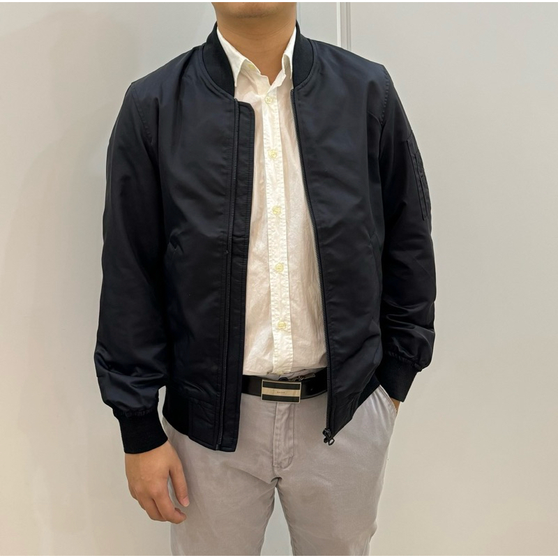 ÁO BOMBER NAM MAN GO 2 MÀU RÊU - ĐEN MẪU MỚI