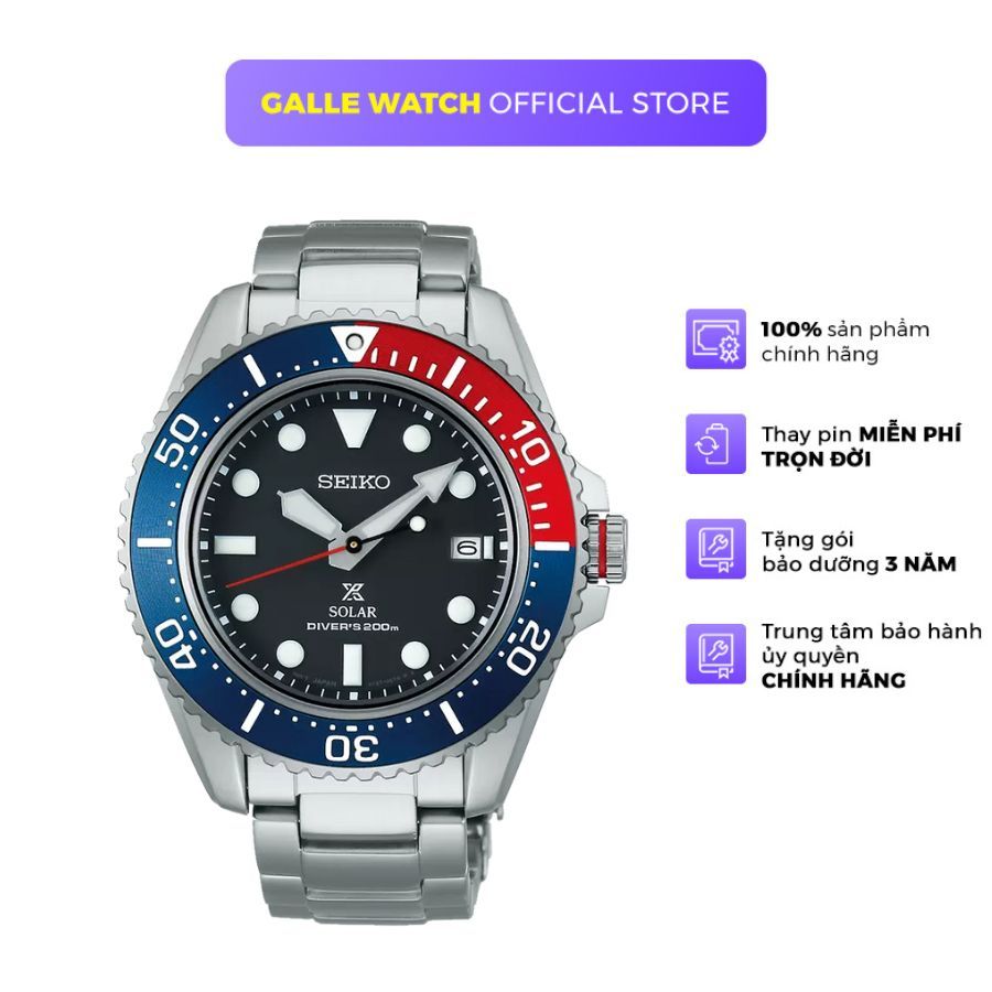 Đồng hồ nam Seiko Watch SNE591P1 mặt kính Sapphire cao cấp, dây thép đeo tay thanh lịch, thời trang, chống nước 20ATM