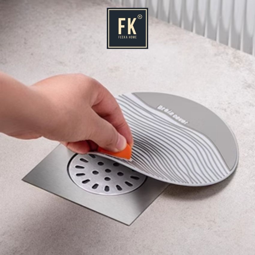 Nắp đậy cống thoát nước ngăn mùi hôi silicon FEEKA, ống bịt cống chặn mùi hôi cống đa năng