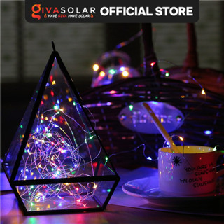 Dây Đèn Led Đom Đóm trang trí tết giáng sinh phòng ngủ Chipsbling Fairy Lights đồng dài 2m vàng, nhiều màu