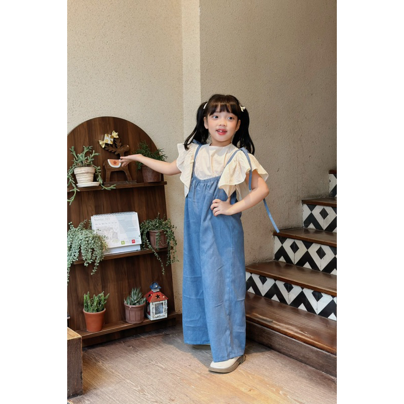 Set yếm kèm áo bé gái Mick and Milk, đồ bé gái 1,2,3,4,5,6 tuổi chất nhung tăm và cotton