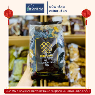 Nho khô 3 màu mourad úc 500g – nho mix từ nho vàng, nho đen và nho đỏ sấy khô bao 1 đổi 1