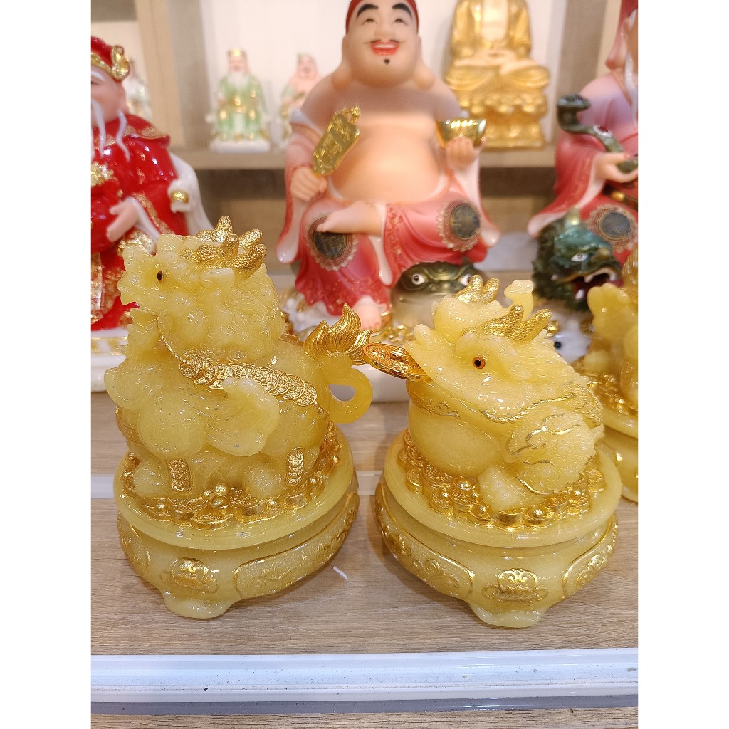 Cặp Thiềm thừ ngậm tiền, Tỳ hưu phong thuỷ, hút tài lộc, Chất liệu đá cao cấp chuẩn phong thuỷ