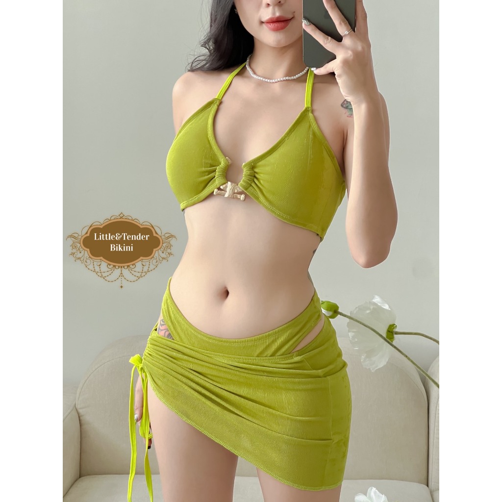 Set 3 món xanh bơ khoen ngực