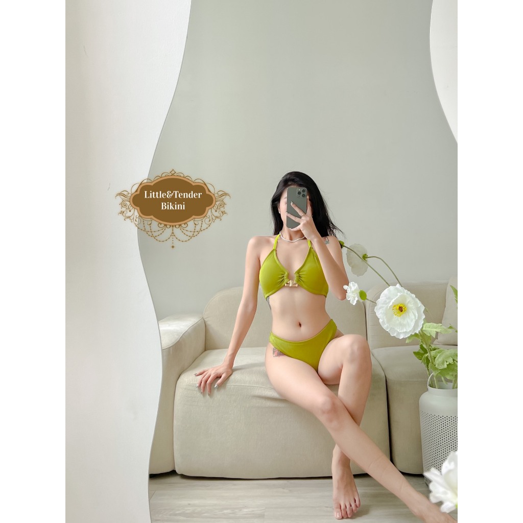 Set 3 món xanh bơ khoen ngực