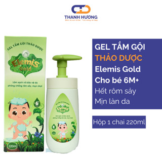 Sữa Tắm Gội Thảo Dược Elemis Gold - Cho Bé từ 6 tháng tuổi - Bọt Dịu Nhẹ Kháng Khuẩn - Chai 220ml