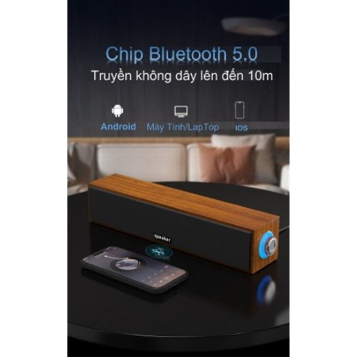 Loa Vi Tính Loa Gỗ Công Suất Lớn Dùng Cho PC, Laptop, ĐT,.. Speaker E-1090