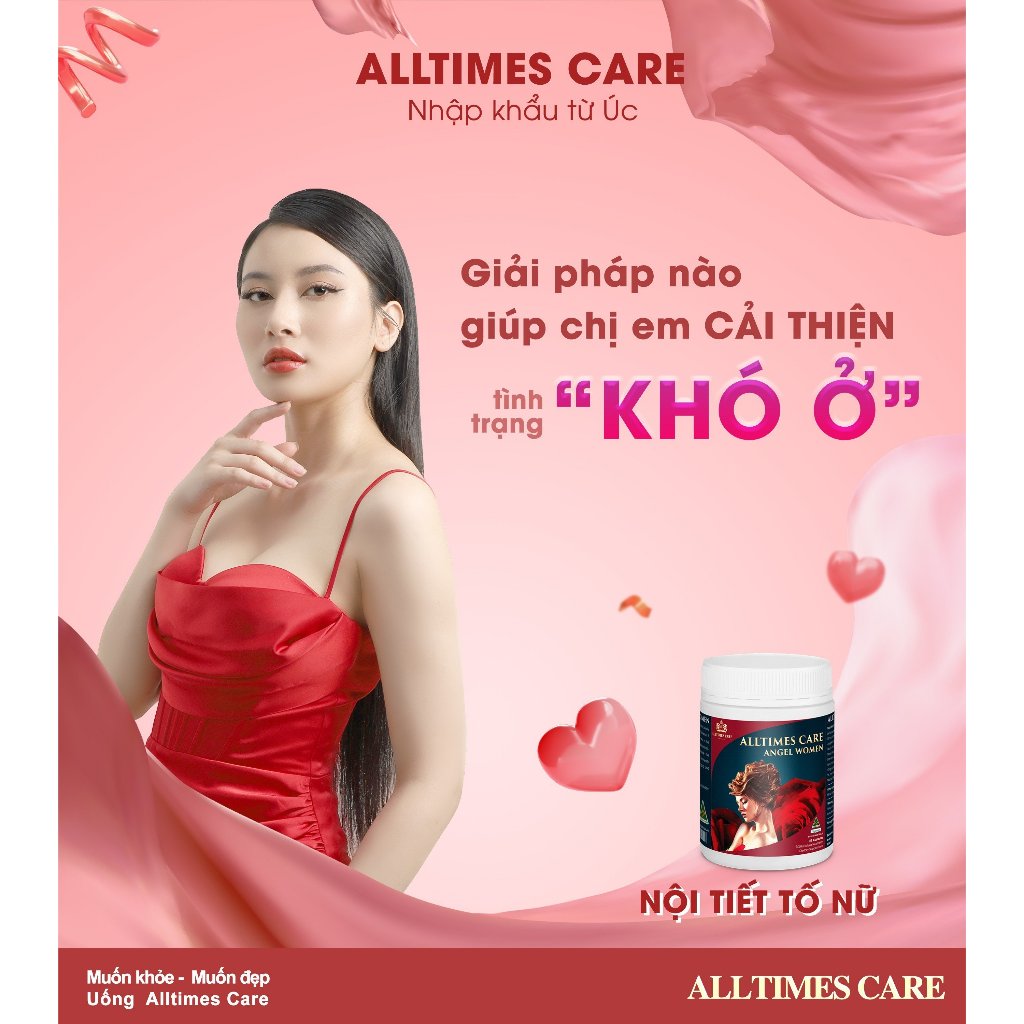 Combo 2 Viên uống cải thiện nội tiết tố nữ ALLTIMES CARE ANGEL WOMEN - Hộp