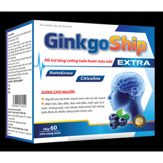 Hoạt huyết dưỡng não Ginkgo ship extra cao cấp giúp hạn chế đau đầu, chóng mặt, mất ngủ, phòng ngừa tai biến