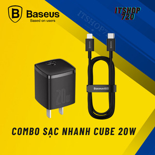 Bộ Củ và Dây Sạc Nhanh 20W BASEUS/Bộ Sạc Nhanh Pisen 20W For iP 14/12 Prm/8plus
