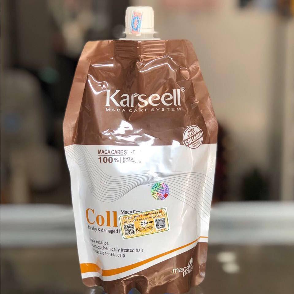 Hấp dầu phục hồi tóc Karseell Collagen siêu mềm mượt 500ML