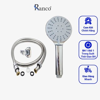 Bộ vòi hoa sen tắm cao cấp 3 chế độ RANCO, đầu nhựa ABS, dây inox 304 dài 1.5m lõi đồng FSO-07