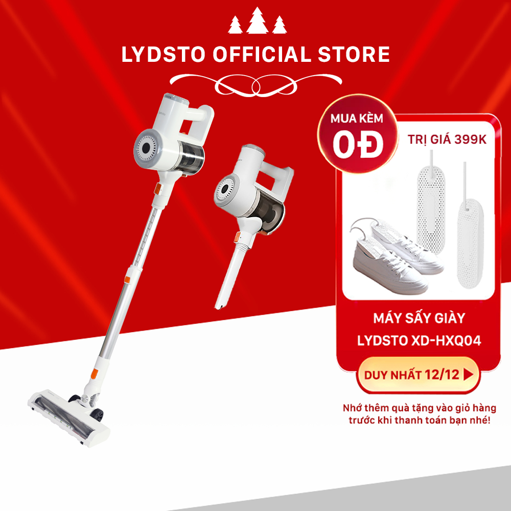 Máy hút bụi không dây cầm tay Lydsto YM-V9-W03 bản quốc tế, độ dài tuỳ chỉnh có giá treo - Bảo hành 12 tháng