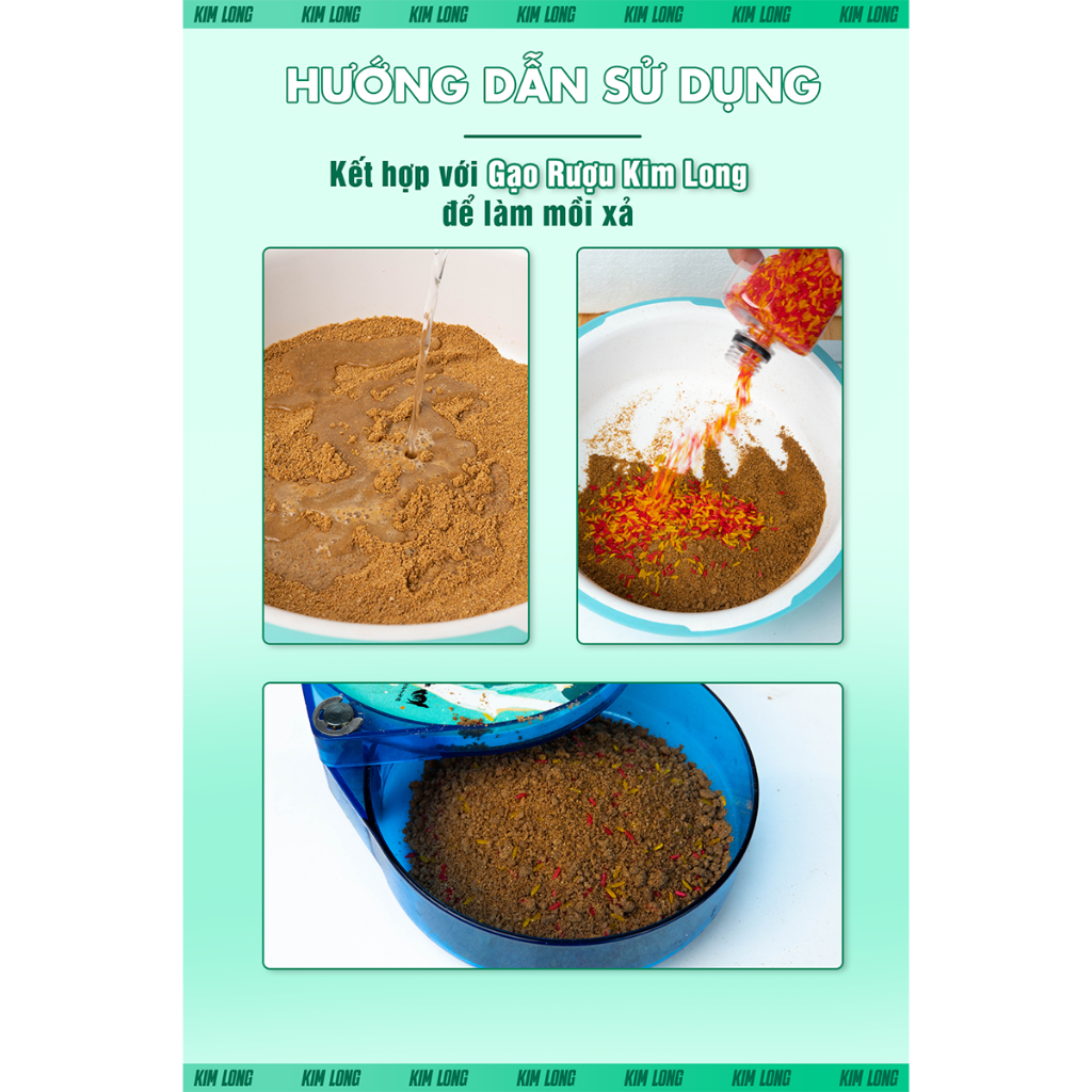 Mồi Câu Diếc KIM LONG 250g