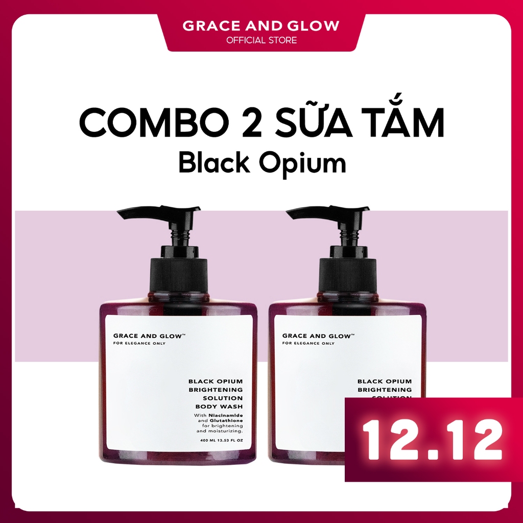 2 IN 1 Combo sữa tắm nước hoa Grace and Glow 400ml + 400ml
