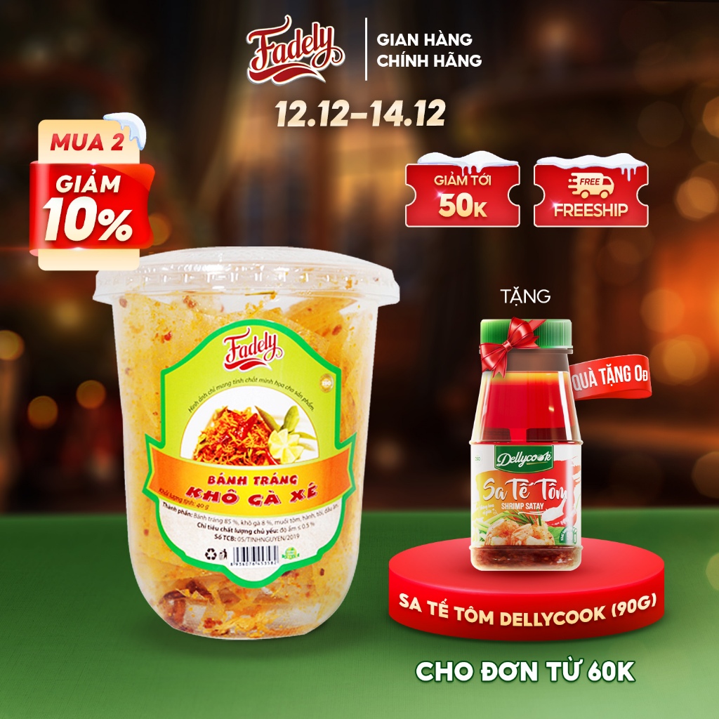 Bánh Tráng Fadely Khô Gà Xé